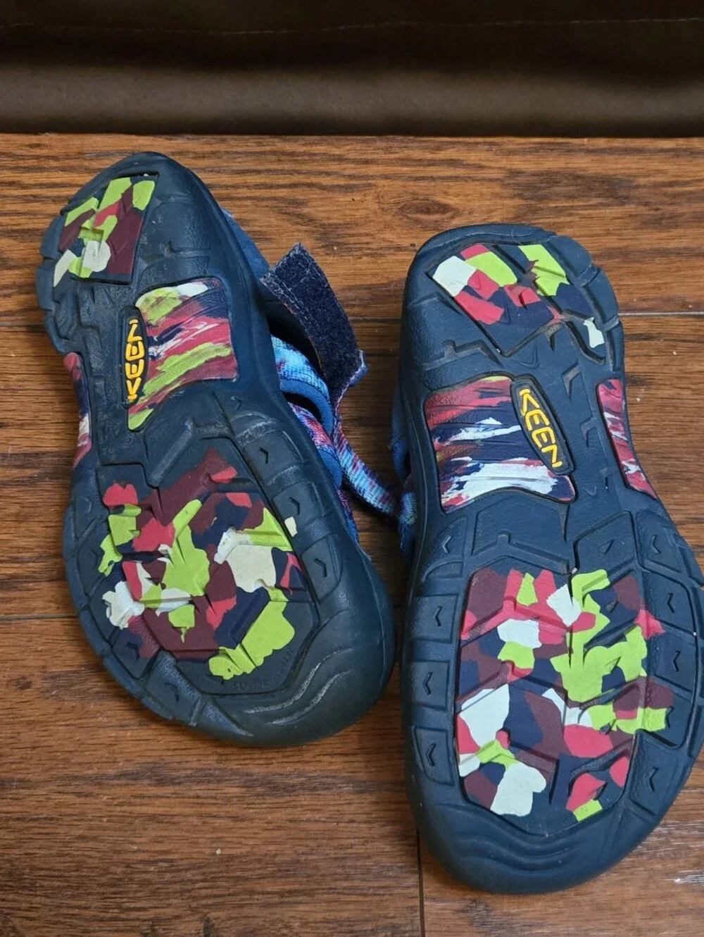 KEEN- Kids Pink and Blue Sandals.